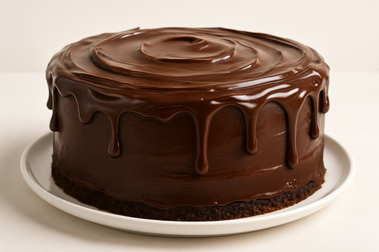 torta de chocolate cubieta con fugde para tienda virtual